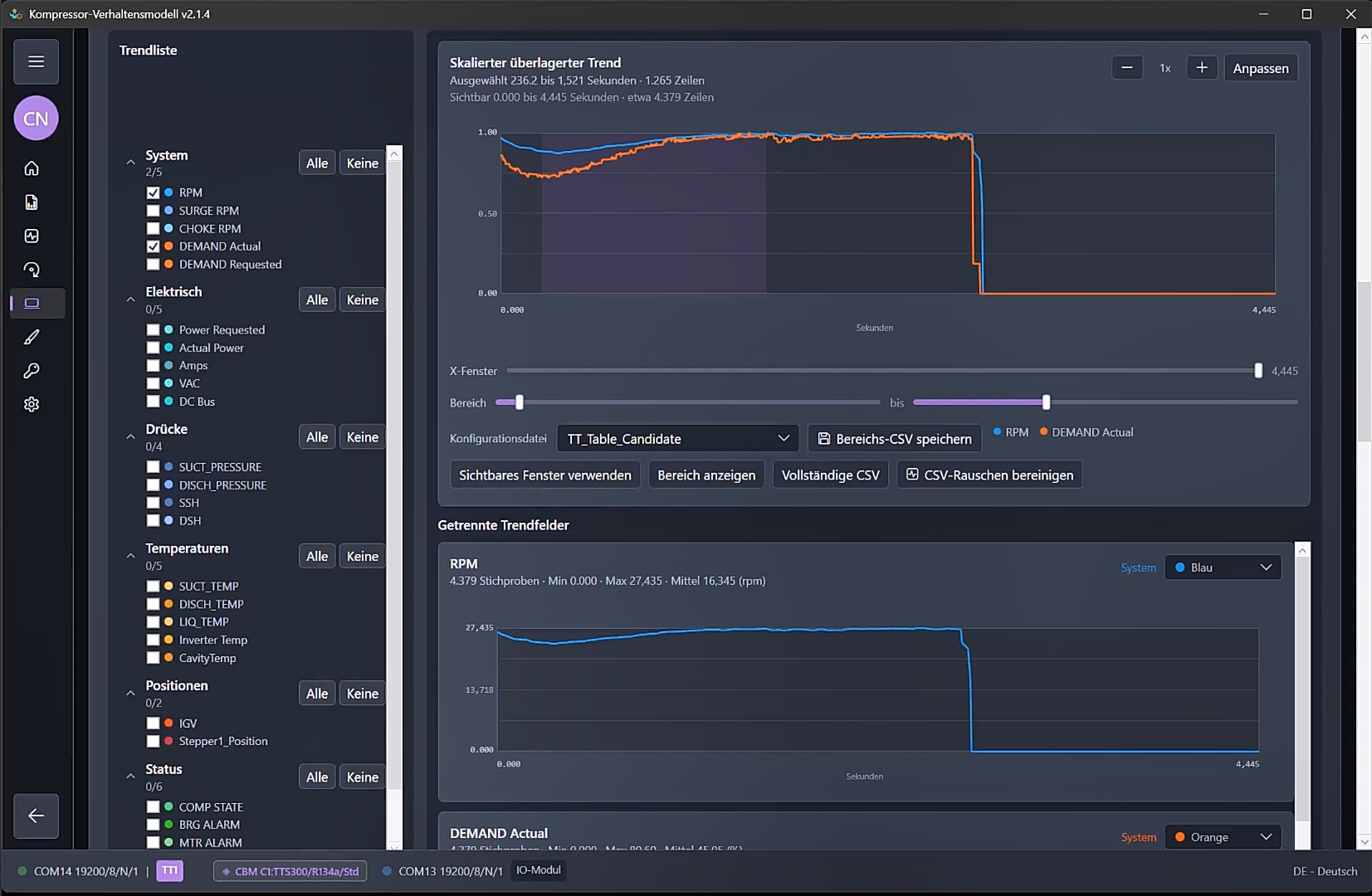 Leitfaden zum Verhaltensmodell: Workflow-Screenshots 1