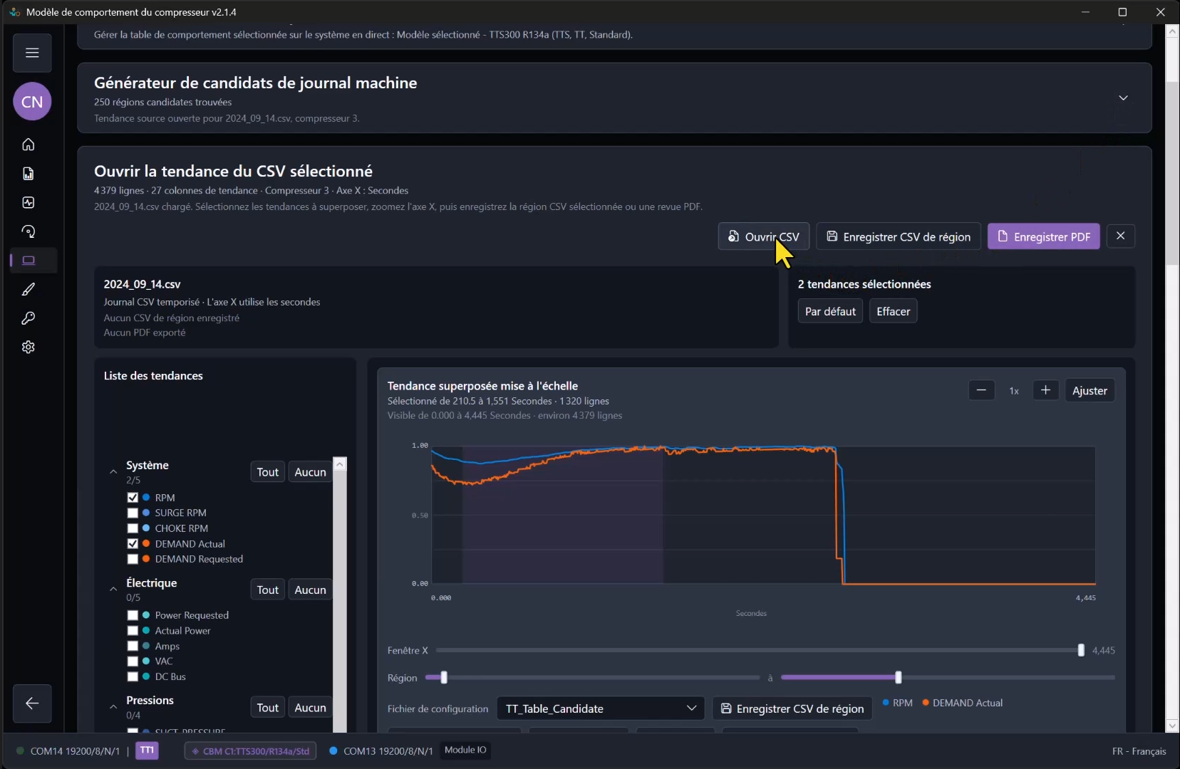 Guide du modèle de comportement: Captures du workflow 1