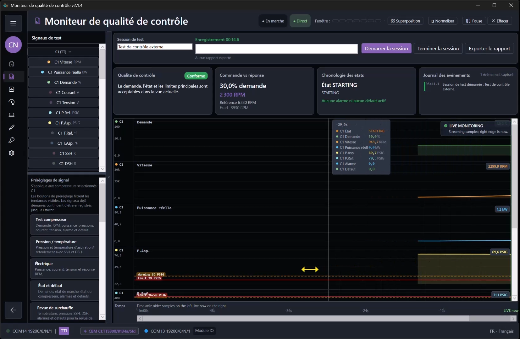 Flux de travail d’ingénierie: Captures du workflow 3