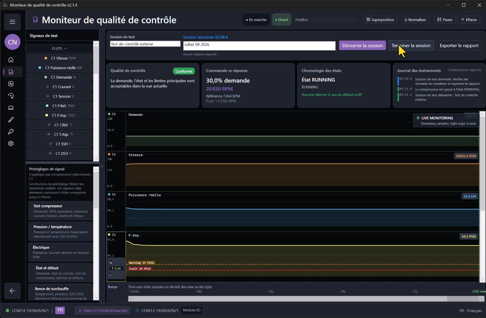 Flux de travail d’ingénierie: Captures du workflow 4